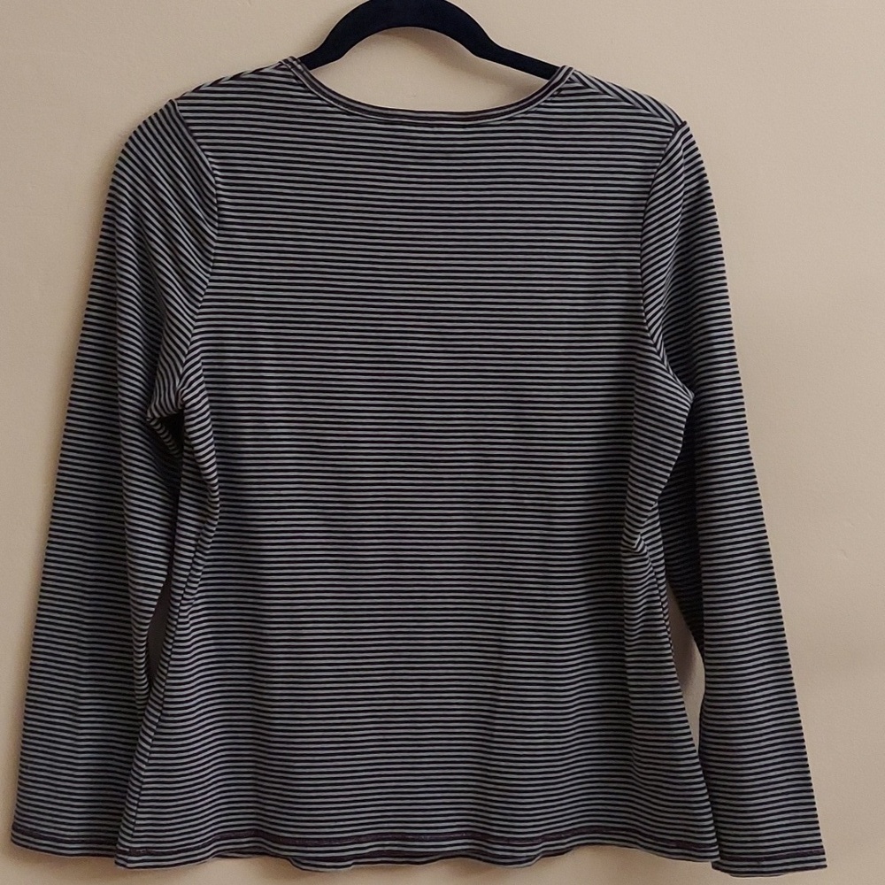 BODEN Striped Long Sleeve Round Scoop Neck Pullover Top - Picture 8 of 10